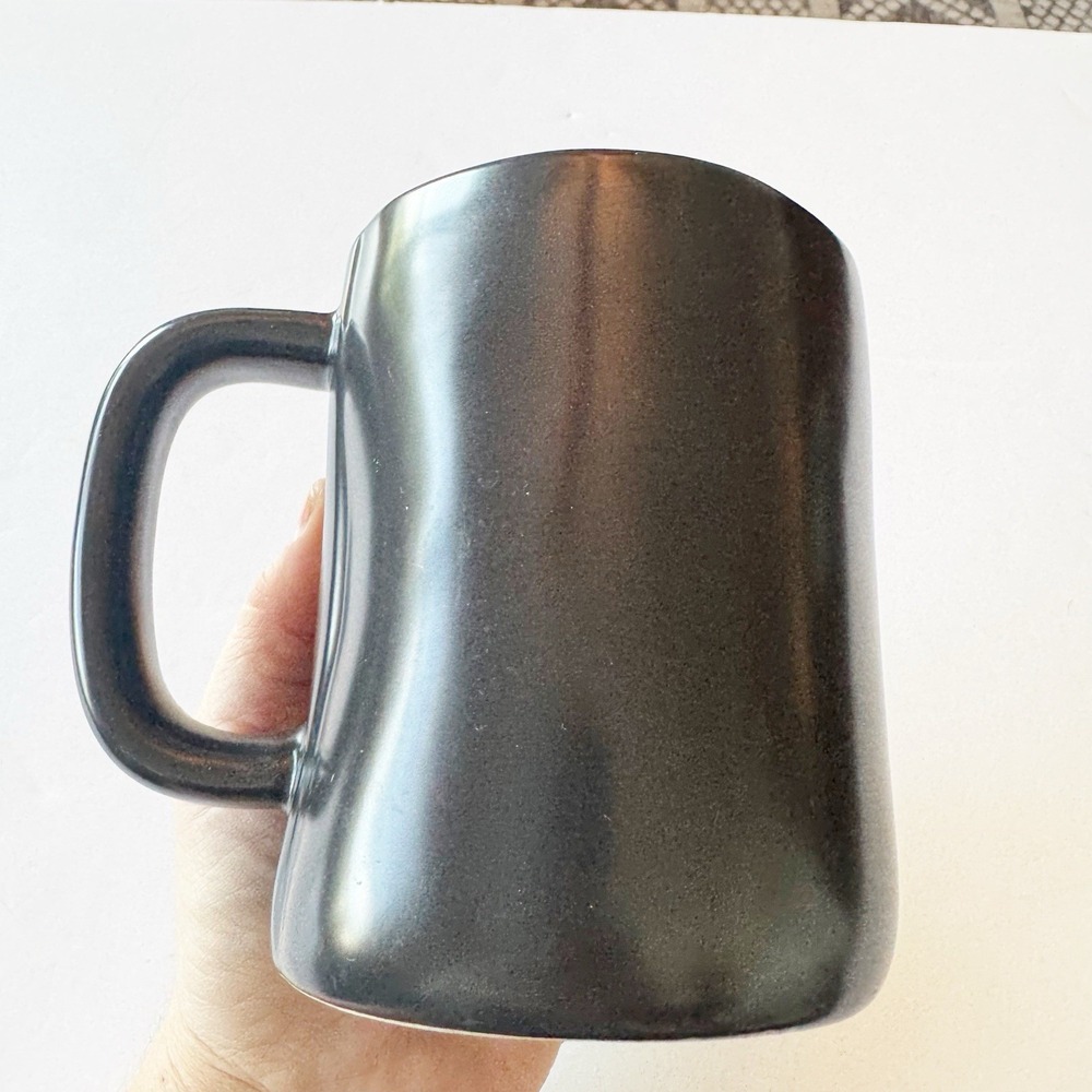 HTF Rae Dunn Artisan Collection COACH Coffee Tea BIG  Mug Cup Black /White - Picture 5 of 9